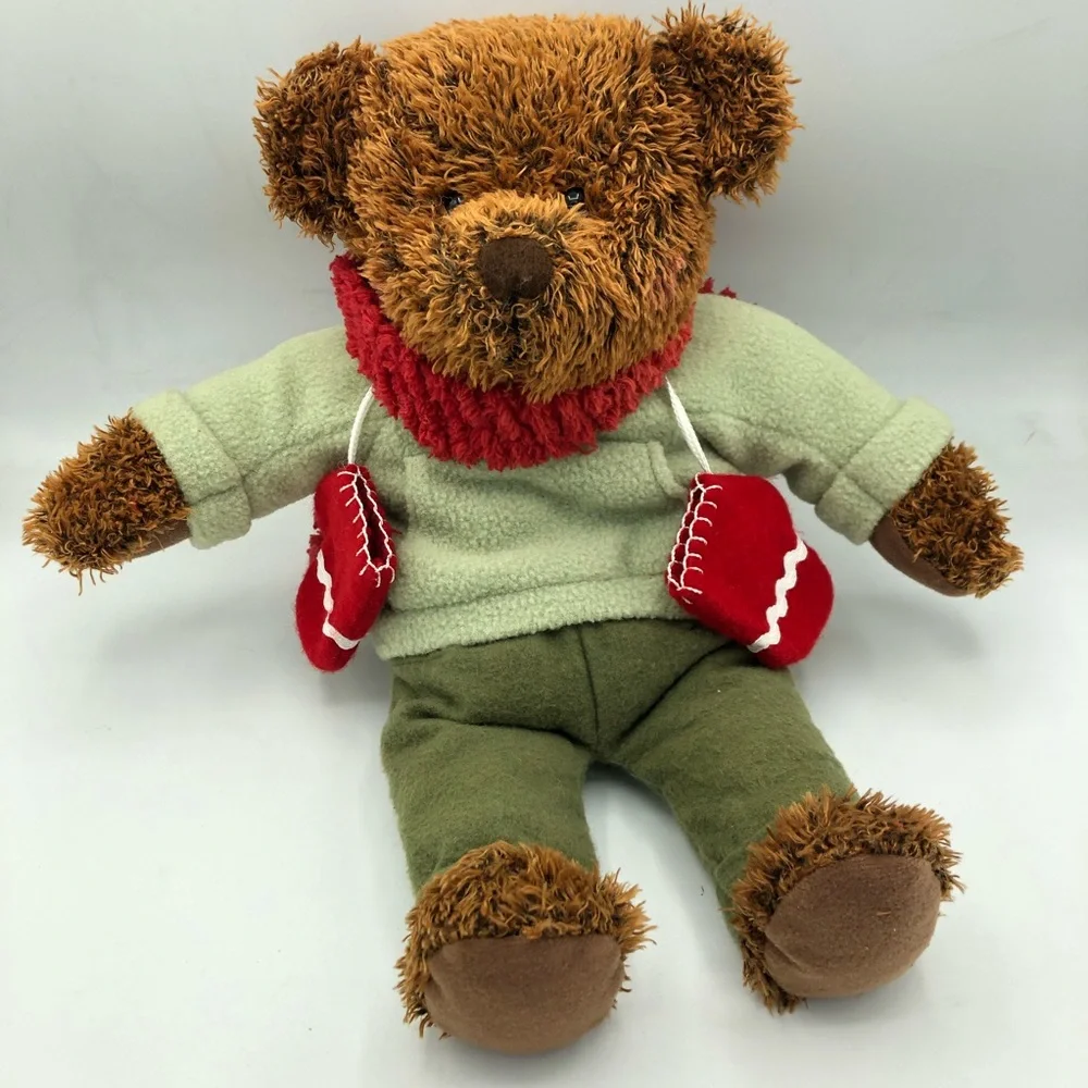 Vintage 2002 Hallmark Teddy Mittens 100th Anniversary of the Teddy Bear Plush
